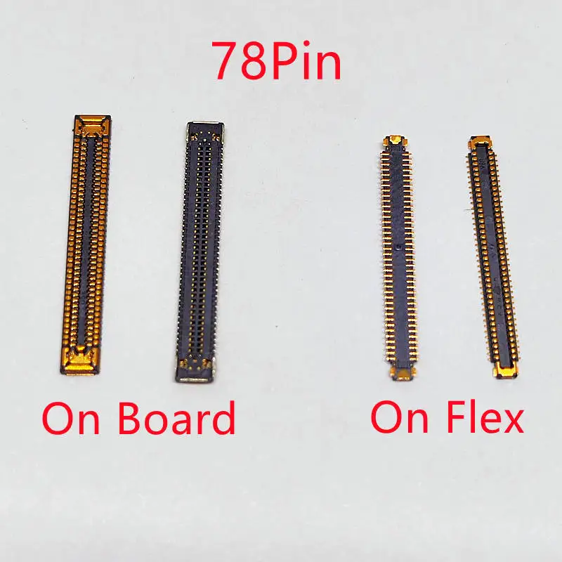 5-20Pcs LCD Display Screen Flex FPC Connector For Samsung Galaxy A53 5G A536 A536B A5360 USB Charger Charging Plug 78 Pin