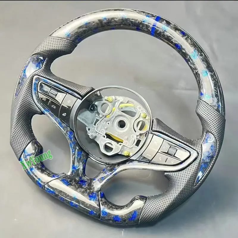 For BYD Seagull Seal‌ 06DM-i Yuan Dolphin Customize D-Shape 100% Real Carbon Car Steering Wheel