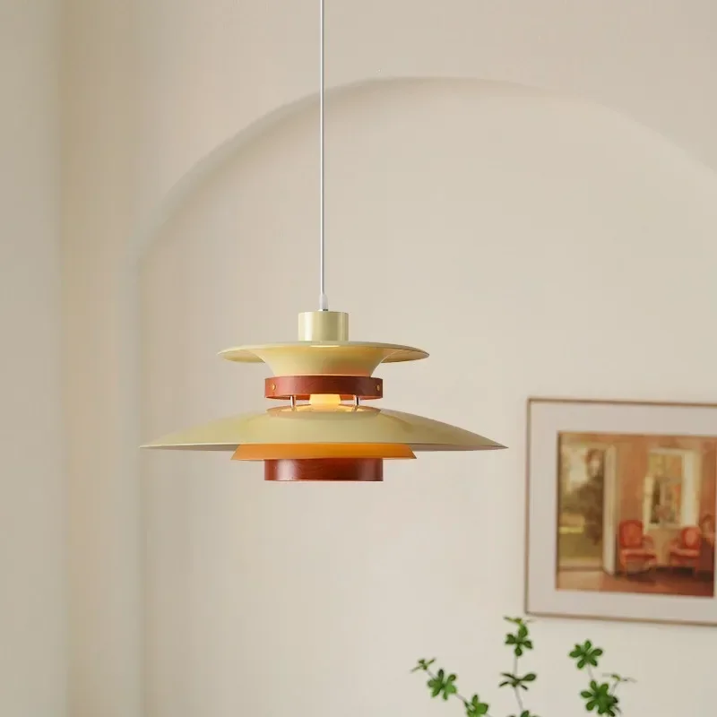 

Датская люстра PH5, дизайнерская потолочная подвесная лампа для ресторана, скандинавское искусство, лампа с летающей тарелкой, японский обеденный стол, барная светодиодная лампа