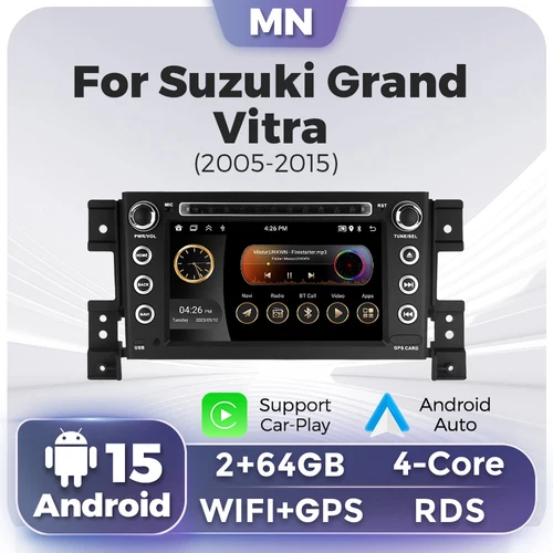 Imagen 1 del producto MEKEDE Android 7 pulgadas GPS para Suzuki Grand Vitara 3 2005-2010 2011-2015 sistema inteligente de coche Radio automática unidad principal Carplay