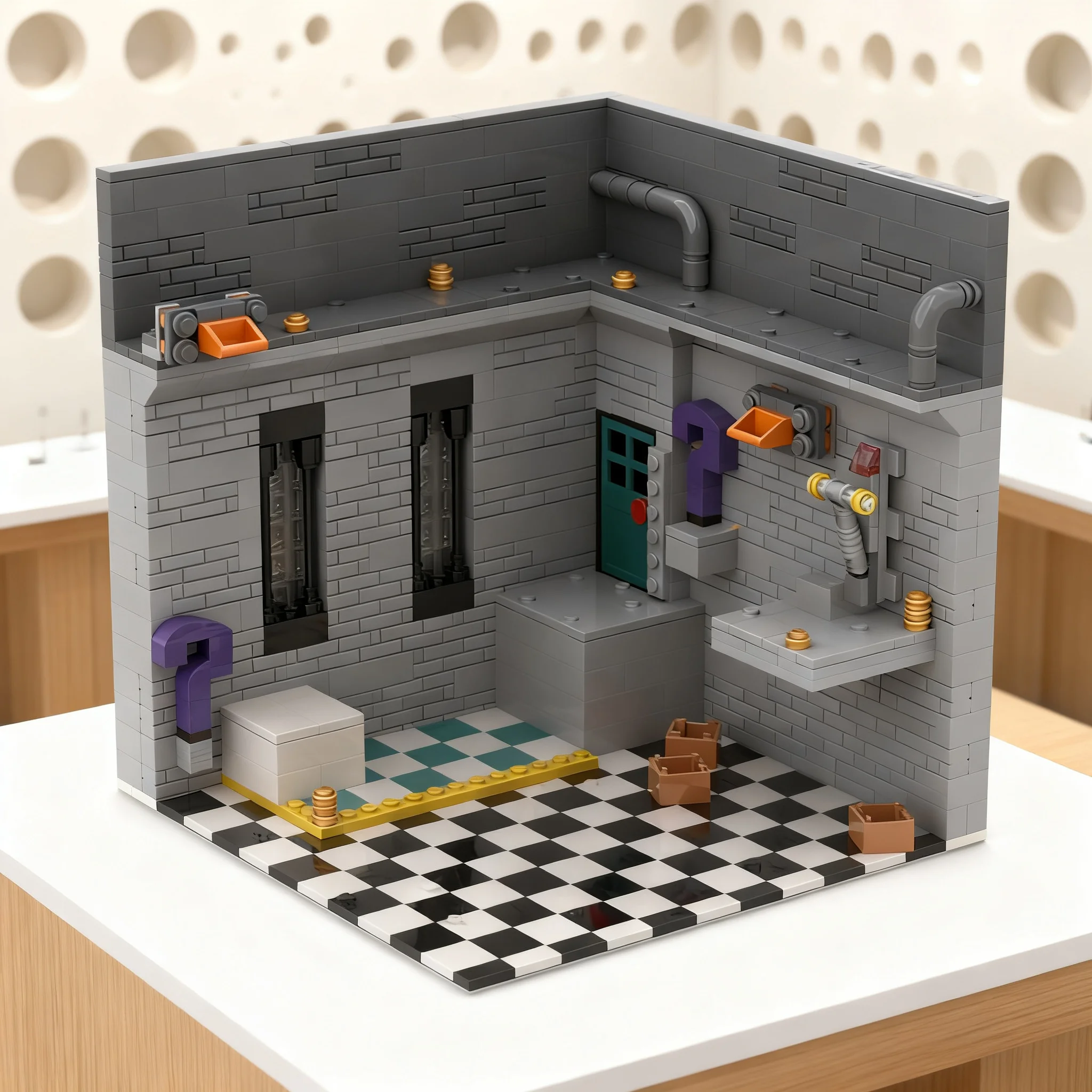 901pcs MOC The Riddler- Vault Riddles Super Heroes DC Bat Model Building Blocks Christmas Gifts Education Display Art Brick