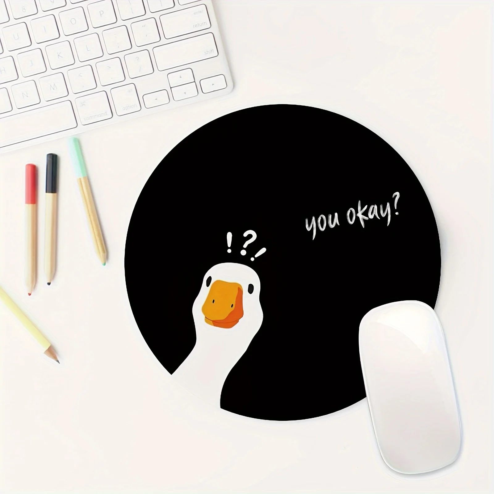 Ente rutschfestes Gummi-Mauspad für Büro, Mauspad, Set-Up, Laptop-Zubehör, Spielmatten, Schreibtischunterlage, Mauspad, Geschwindigkeitstischkissen