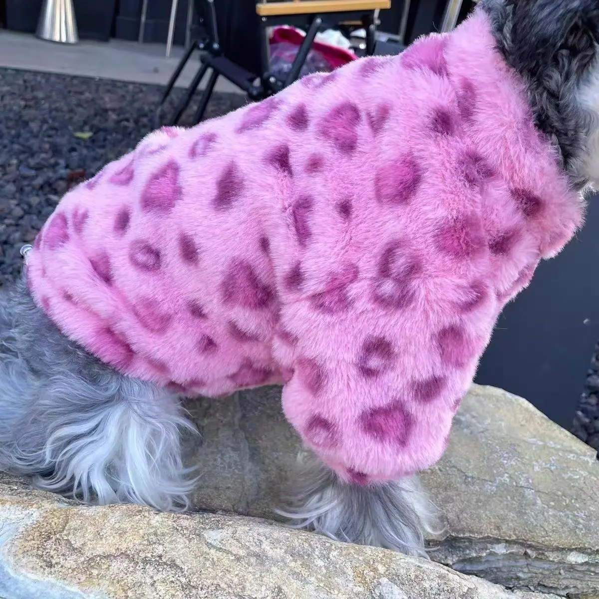 Dog clothes pet autumn winter frenzi schnauzer bichon maltese shih kitten rabbit fur coat