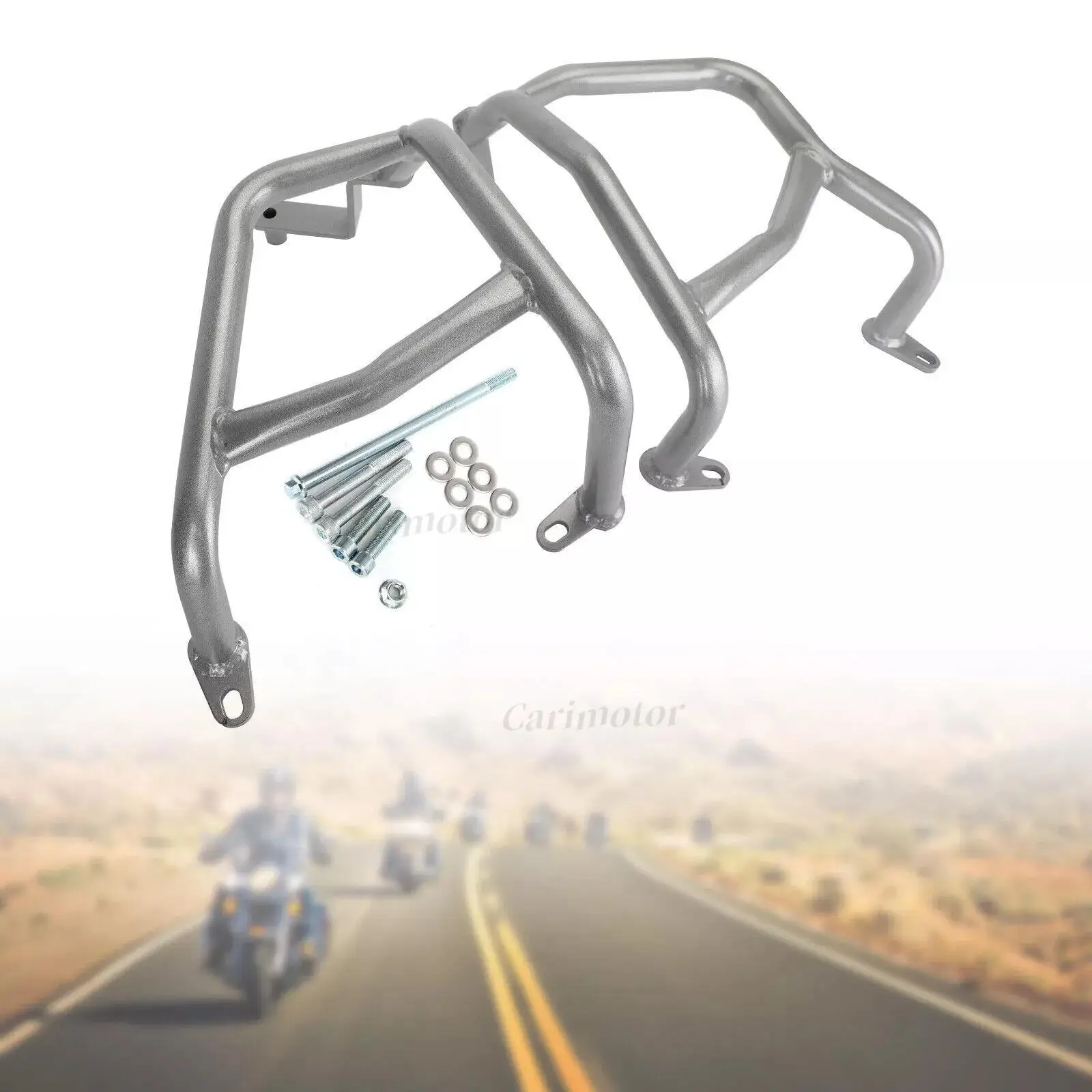 Bumper Engine Protection Guard Crash Bar Silver For Honda Cb 400X Cb400F 2021-2022