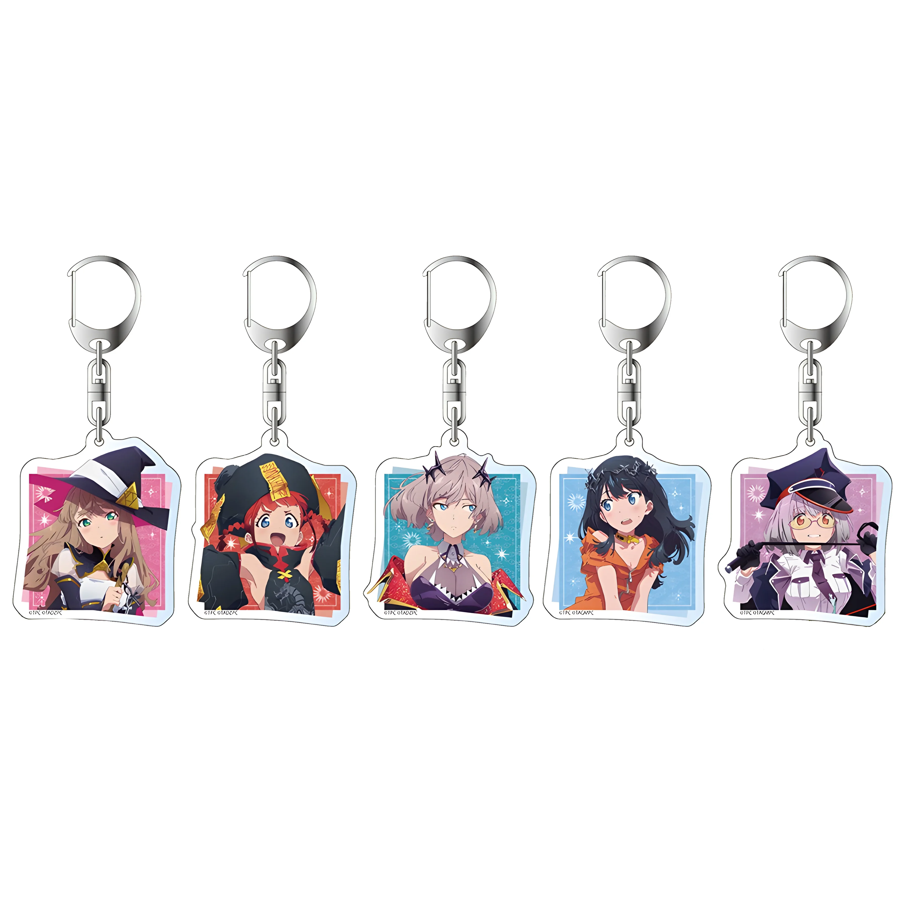 Anime SSSS Gridman Takarada Rikka Shinjou Akane Acrylic Key Chain Keyring Strap Figure Hanging Accessories Keychain Gift