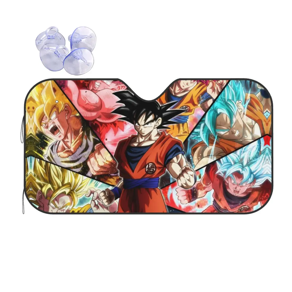 Dragon Ball Z DBZ Fold-up Windshield Sunshade 70x130cm DBZ Foils Sun Visor Car-covers