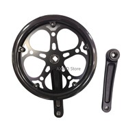 Double Shield 52T Single Chainring Aluminum Alloy Commuter Bike Crank Chainwheel 170mm Crank Arm Bicycle Parts