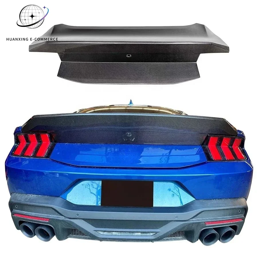 LARIDAS High Quality Carbon Fiber 3k Twill Weave AC Style Trunk Lid 2 Year Warranty for Mustang Dark Horse S650 Rear customized