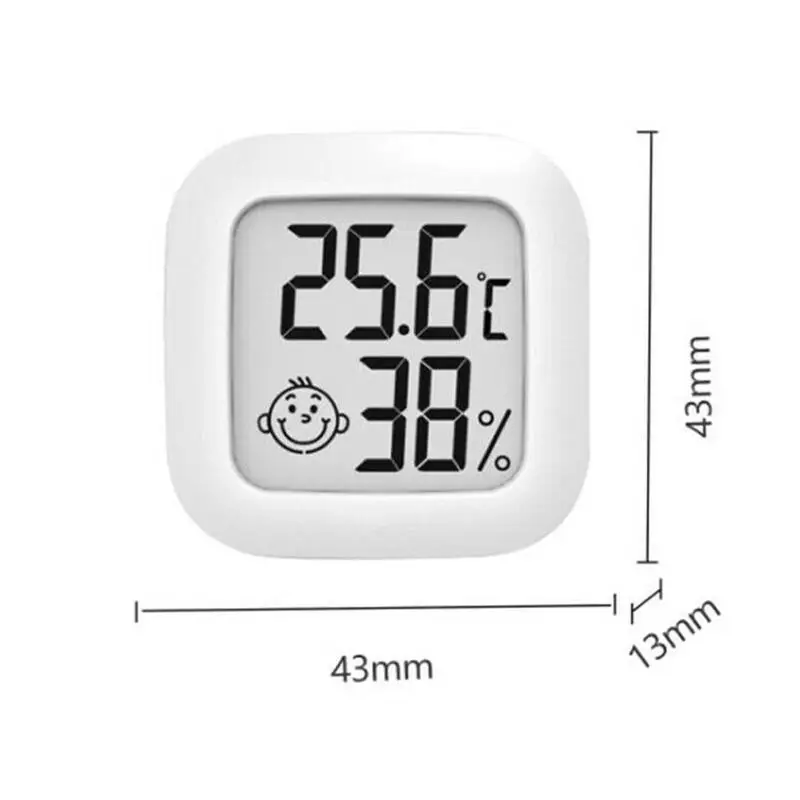 Digital Thermometer Hygrometer Thermo-Hygrometer Humidity Temperature Meter Indoor Mini LCD Temperatur