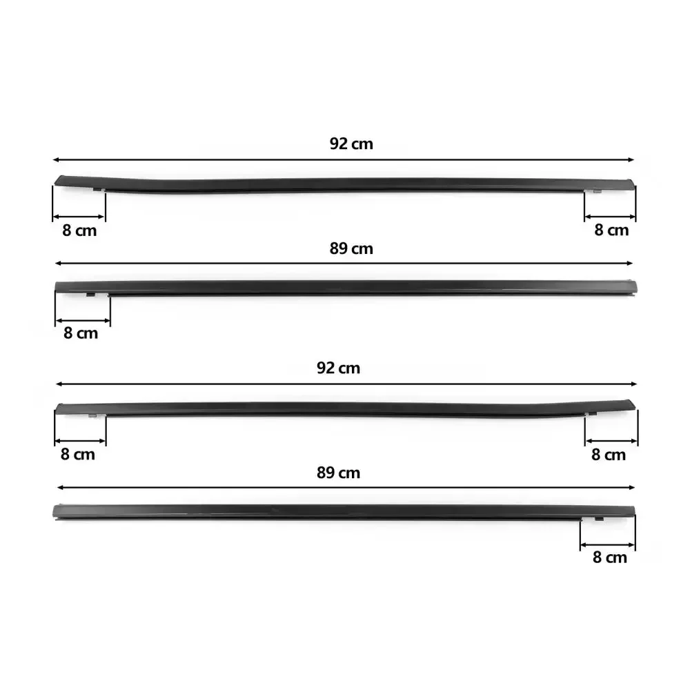 For Honda Civic Sedan 2001-2019 Window Weatherstrip Trim Sealing Strips Rubber Side Door Outer Window Glass Seal Belt