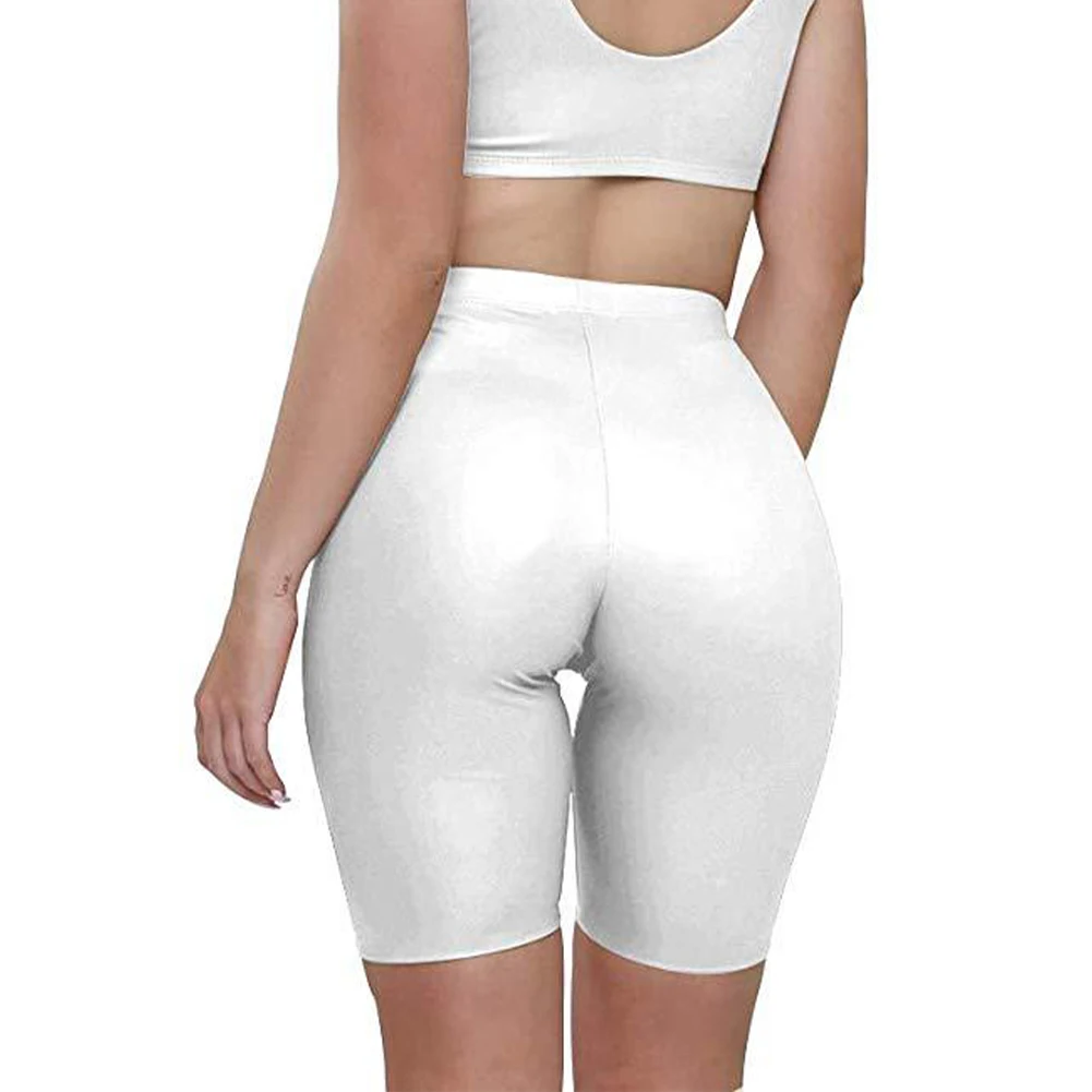 Fitness Shorts Womens Shorts Cycling Sports Fitness Leggings Polyester Regular Slight Strech Soft Shorts Solid Color