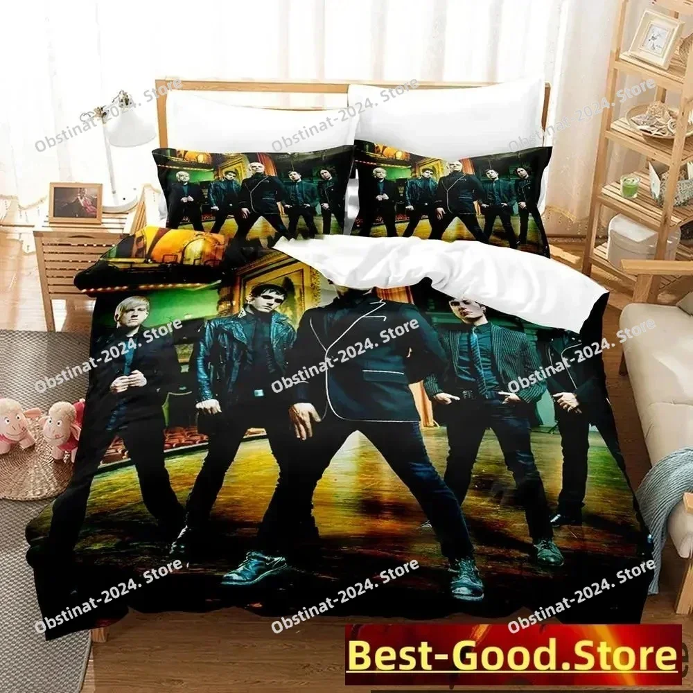 3D My Chemical Romance Bedding Set Printed single Comforter Quilt Bed Cover Duvet Cover Pillow Case 3 Pieces Set Kids Adult Size