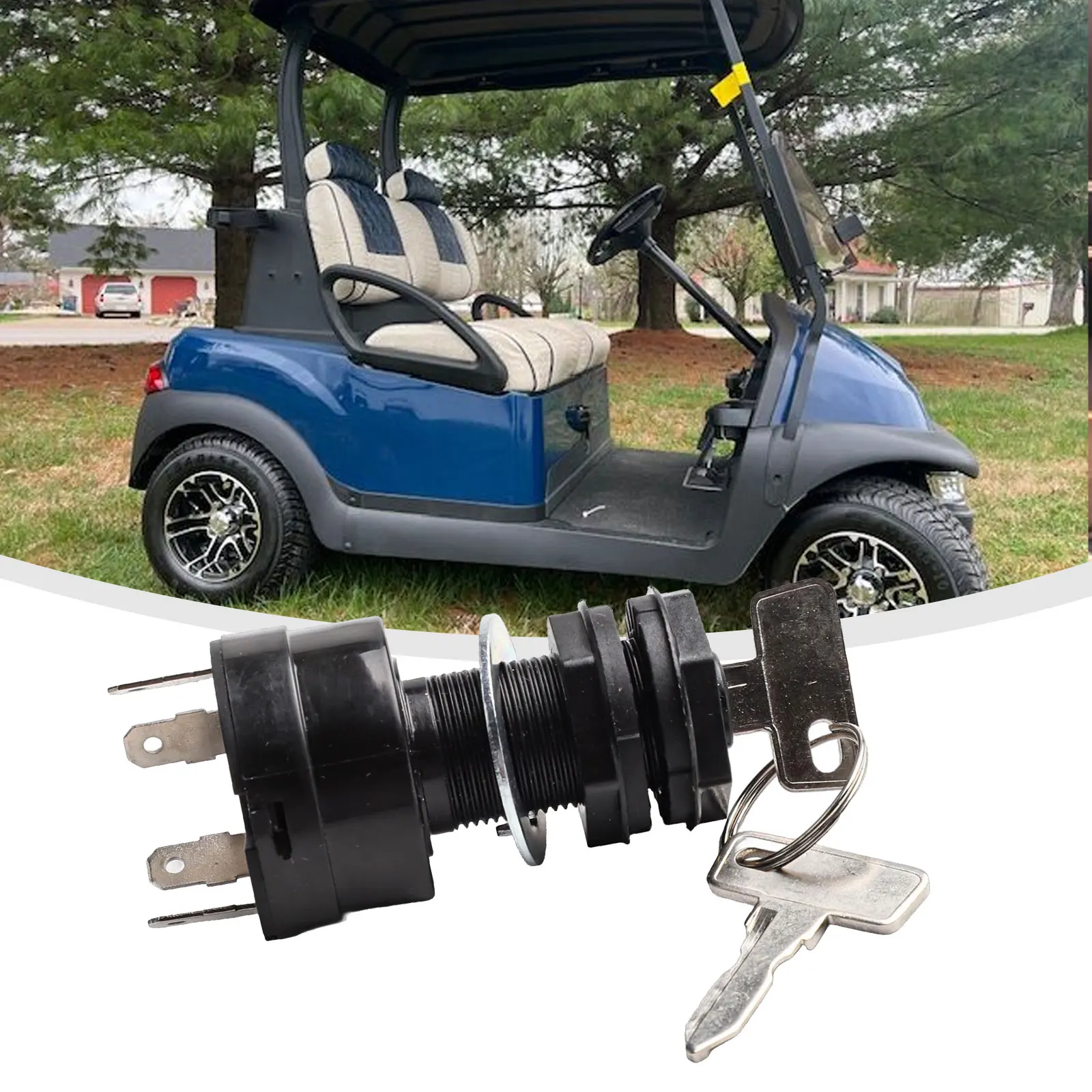 102515101 Key Switch As Shown In The Picture Ignition Key Switch 2004-up Gas Cart Models Reliable Ignition Switch