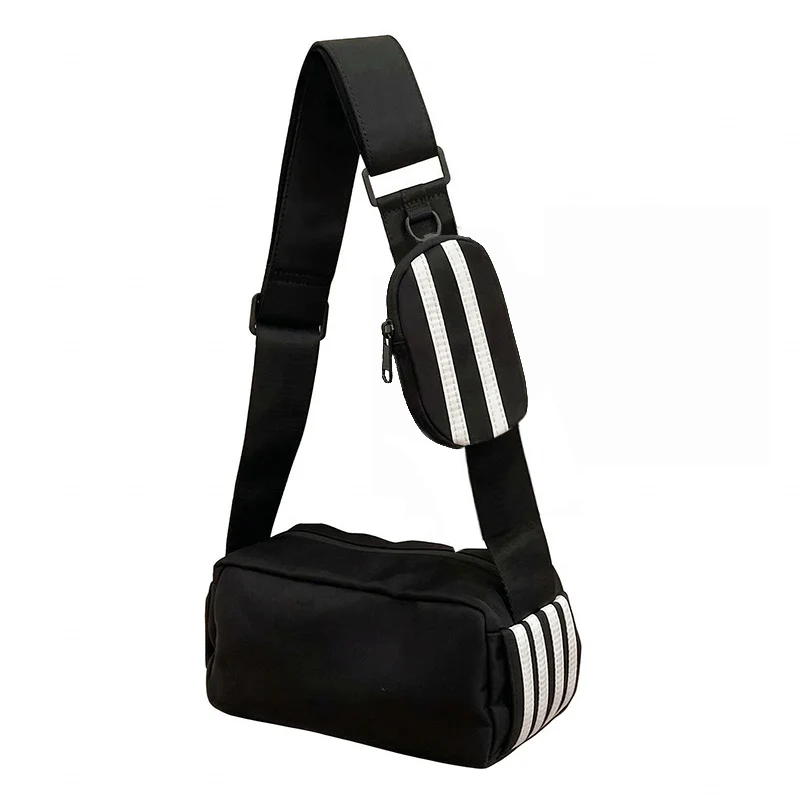 

Women's sports wide shoulder strap pillow style small square bag single shoulder crossbody bag suitable for travel and commuting