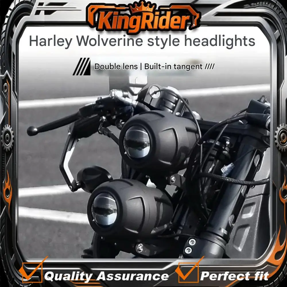 

【Supreme quality】For HONDA Rebel CM300/500 modified retro Wolverine double headlight assembly rebel cm300cm500cm300 500