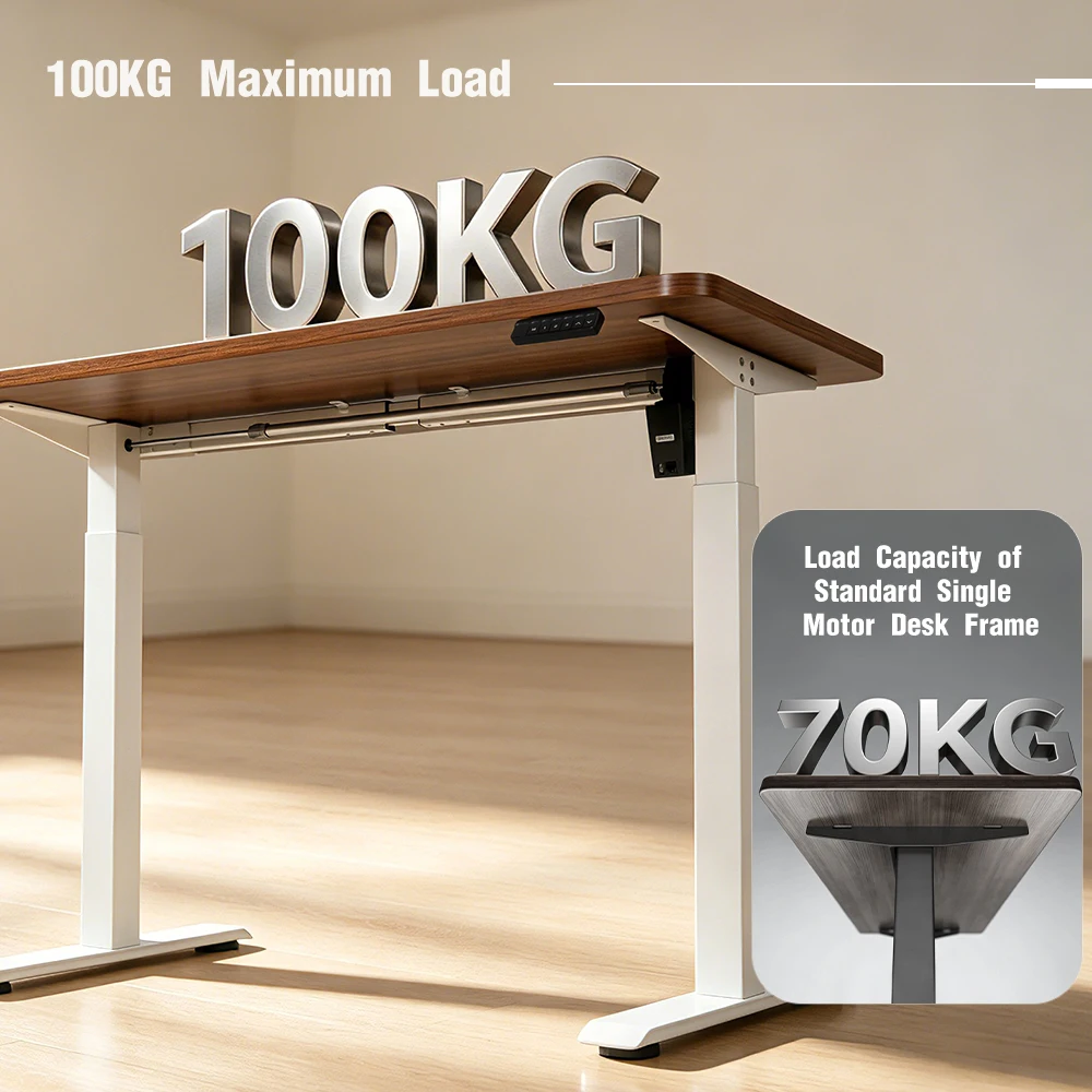 Wholesale 100kg High Load Single Brushless Motor Electric Standing Table Frame Height Adjustable Sit Stand Office Desk