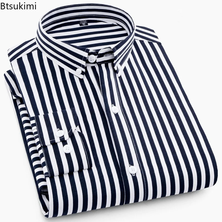 New Fashion Herren bekleidung Langarm Plaid bedruckte Einreiher Hemden für Männer Business Casual All Match Shirts männlich