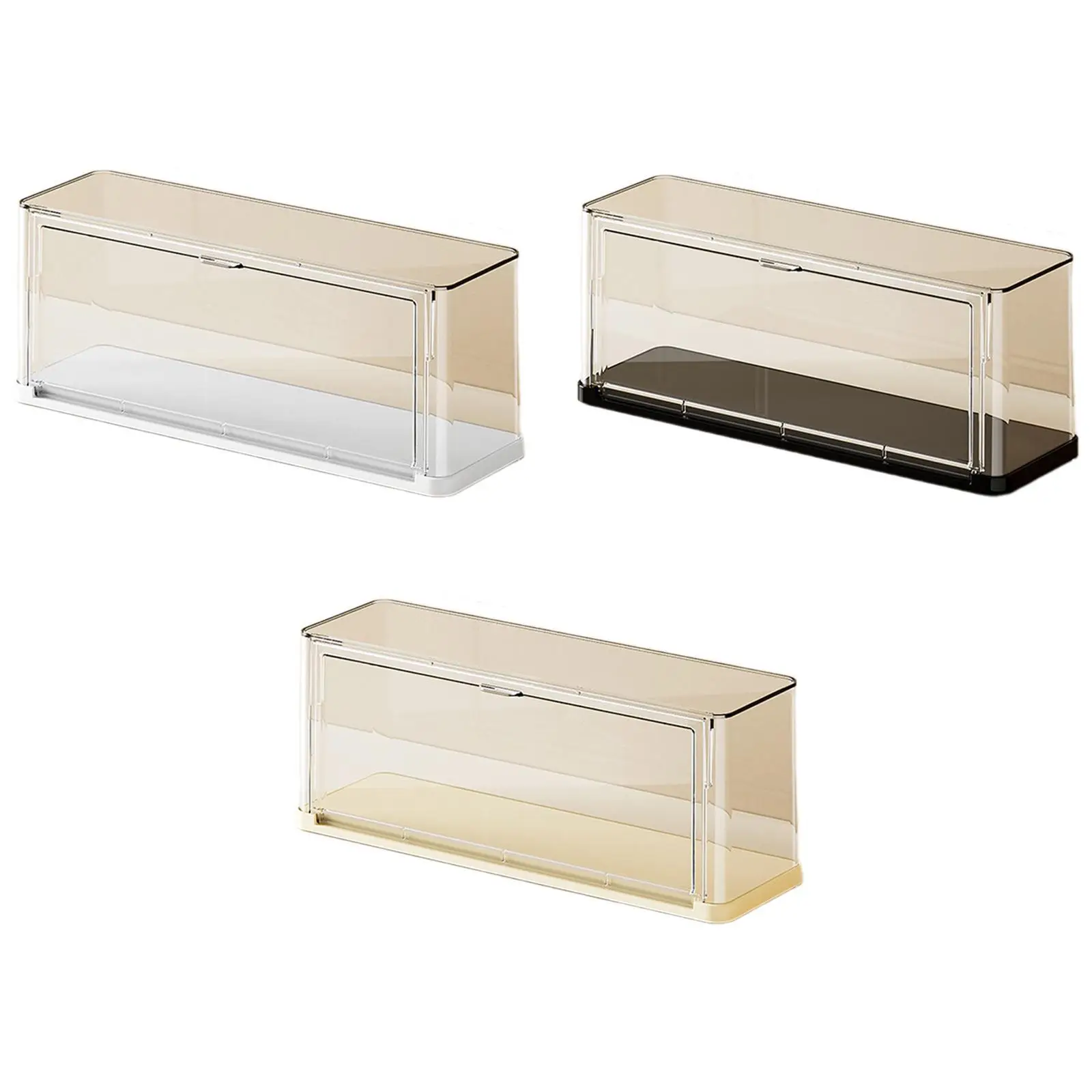 Acrylic Display Case Showcase Stackable Display Box Dustproof Organizer for Toys