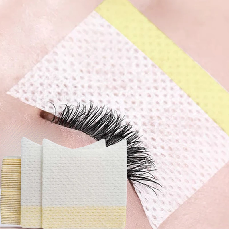 Sdotter 40pairs/pack Eyelash Extension Paper Patche Grafted Eye Stickers Non-woven Fabric Light Soft Eye Pads Lash Under Eye Gel