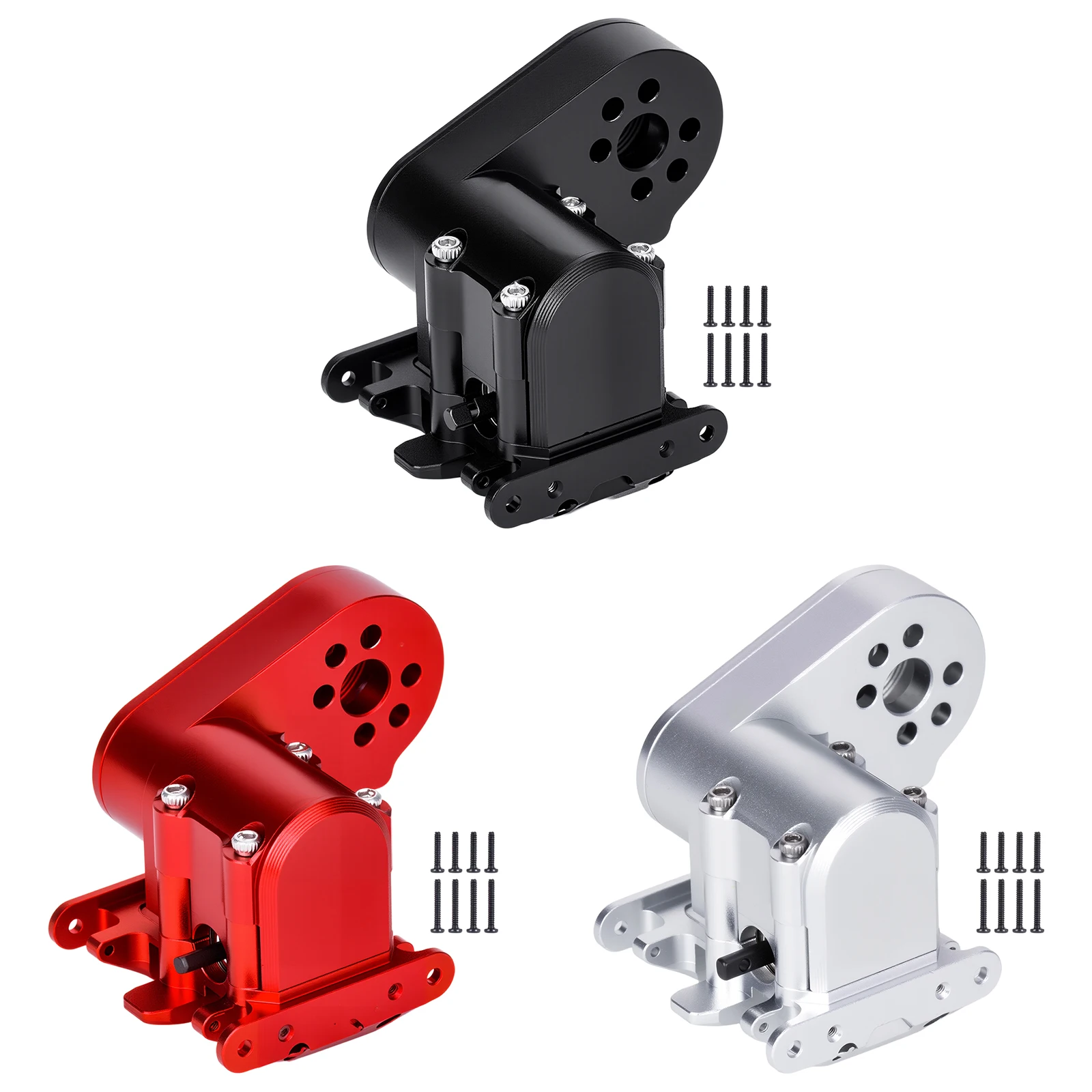 Aluminum SCX30 gearbox with Brass Kunckles/Steering Link/Gear/Bearing/CVD Whole Set for 1/30 Axial SCX30 Jeep Wrangler RC Cars