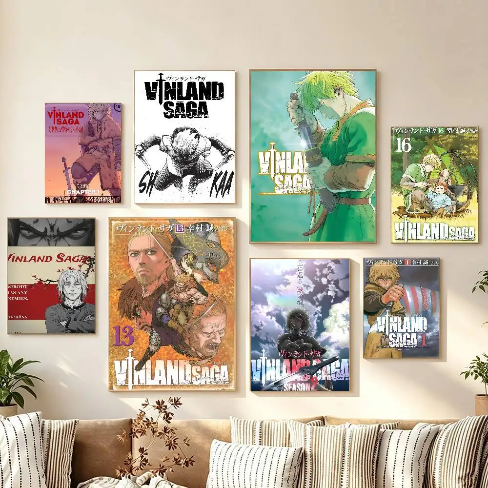Co-o-l Vinland Sag-a Mo-vie Poster Wall Art Print Art Suitable For Living Room Bedroom Bar Parlor Home Decoration Gift