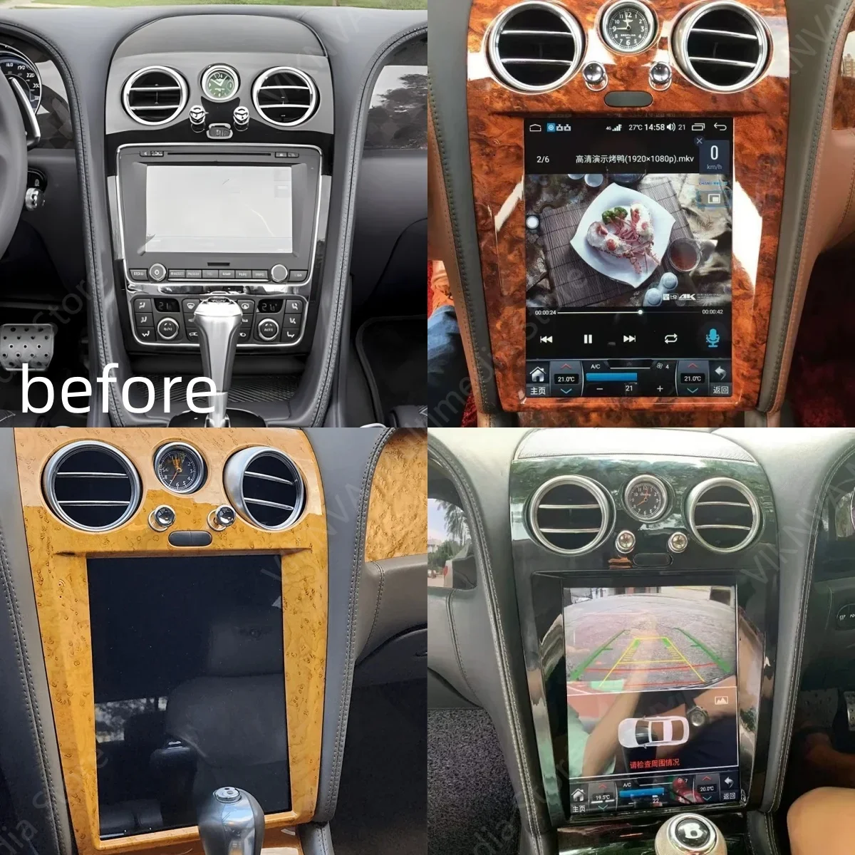 For Bentley Flying Spur Continental GT 2005-2017 Android Car Radio Carplay Autoradio Stereo Multimedia intelligent systems Auto
