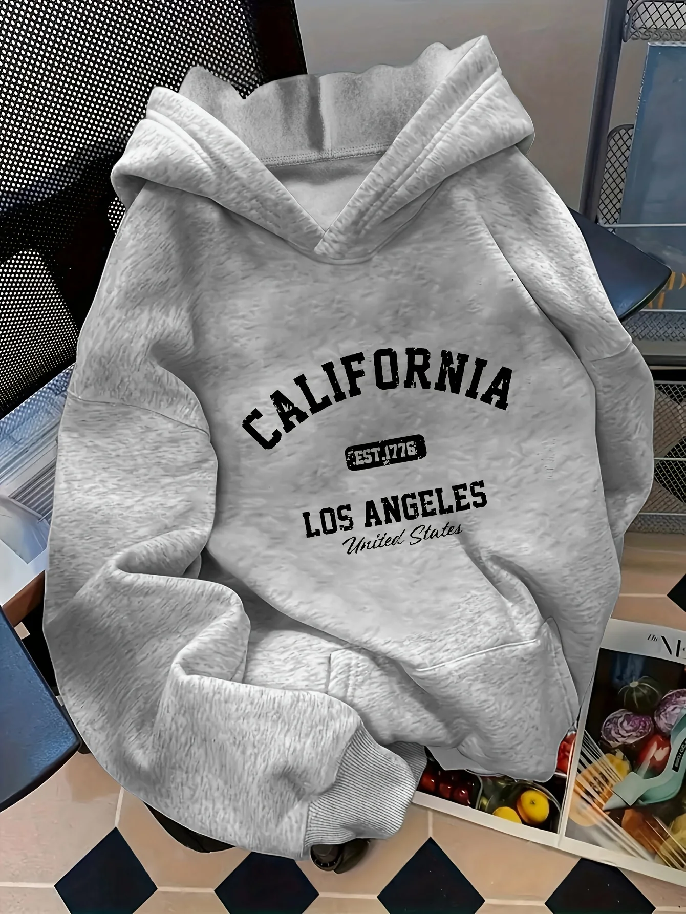 Women'S Loose Letter Pattern Fashion Hooded Sweatshirt Fashion Casual HipHop Sweatshirt Harajuku Unisex