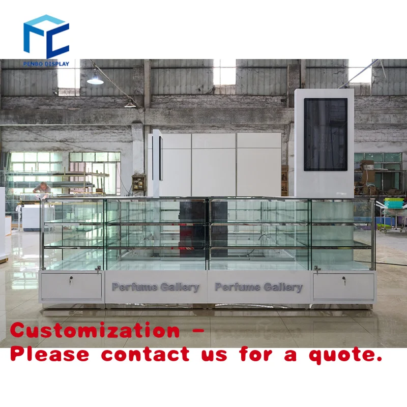 

Customize.Customized Makeup Display Fashion Perfume Store Design Cosmetic Kiosk China Kiosk Perfume Exhibition