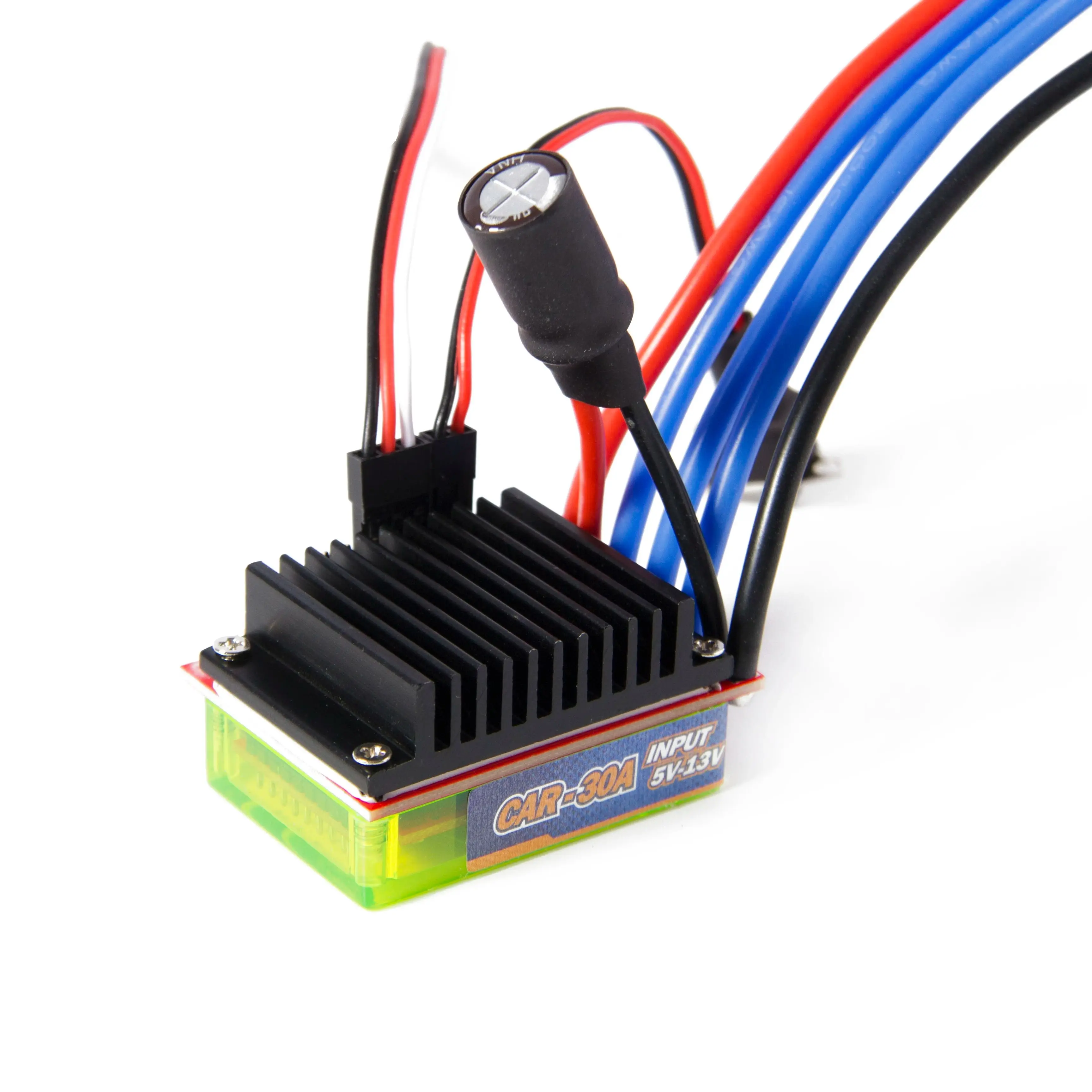 HobbyKing Brushless Car ESC 30A w/ Reverse 2S 3S 30A  output2A/5V ContCurrent 30A