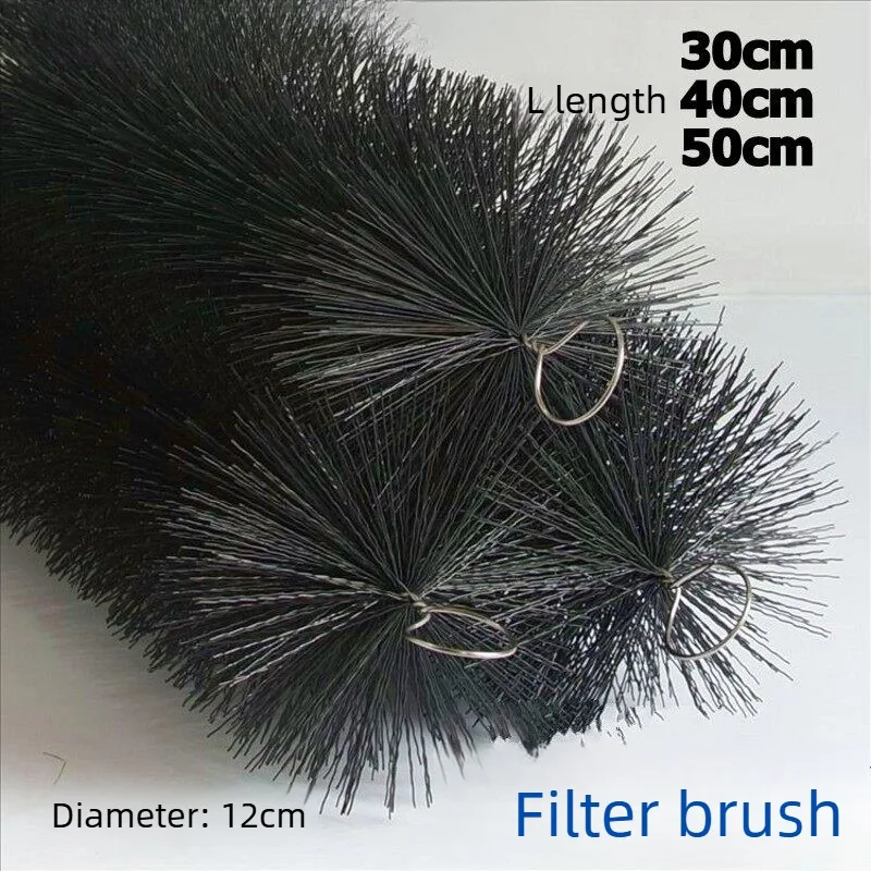 

304 Stainless Steel Aquarium Filter Brush Pond Filter Brush Mute Bio Brush High Density Corrosion-Resistant Media