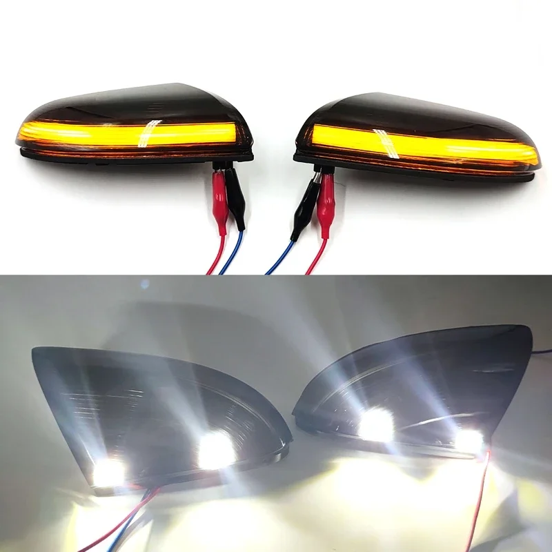 Carro LED Sob Espelho Lateral Poça de Luz, Dodge Ram 1500 2500 2009-2018, 2pcs