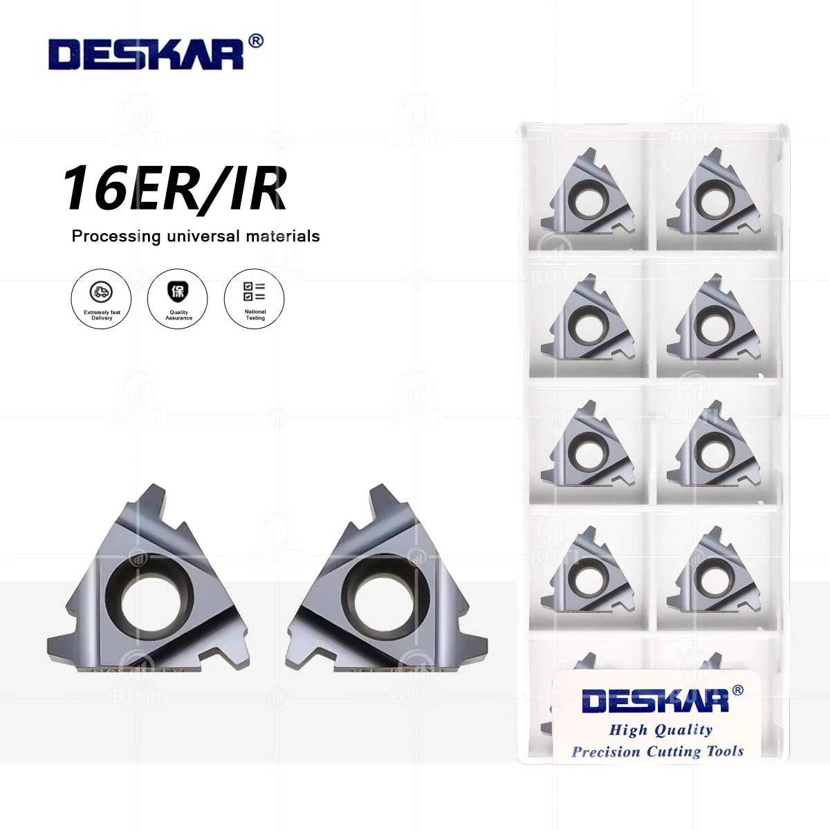 

DESKAR 16ER 16IR 8ACME 10ACME LDA 100% оригинальные токарные станки с ЧПУ, режущие твердосплавные вставки, инструменты для нарезания резьбы, лезвия для резьбы