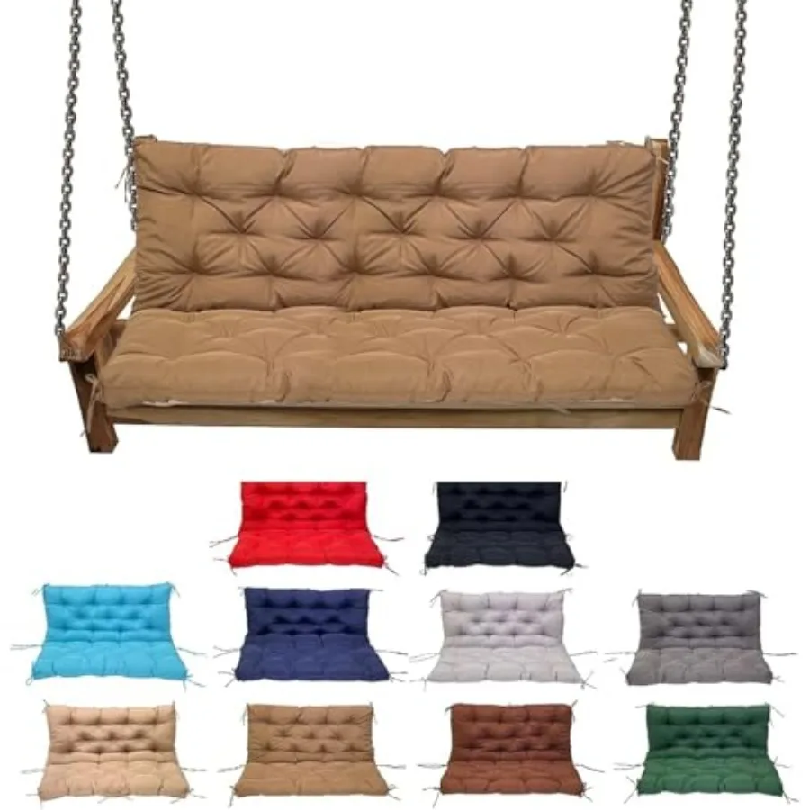 

Сменная подушка для качелей, водонепроницаемая подушка для скамейки на крыльце, 2-3 места, моющиеся сменные подушки для скамейки на открытом воздухе