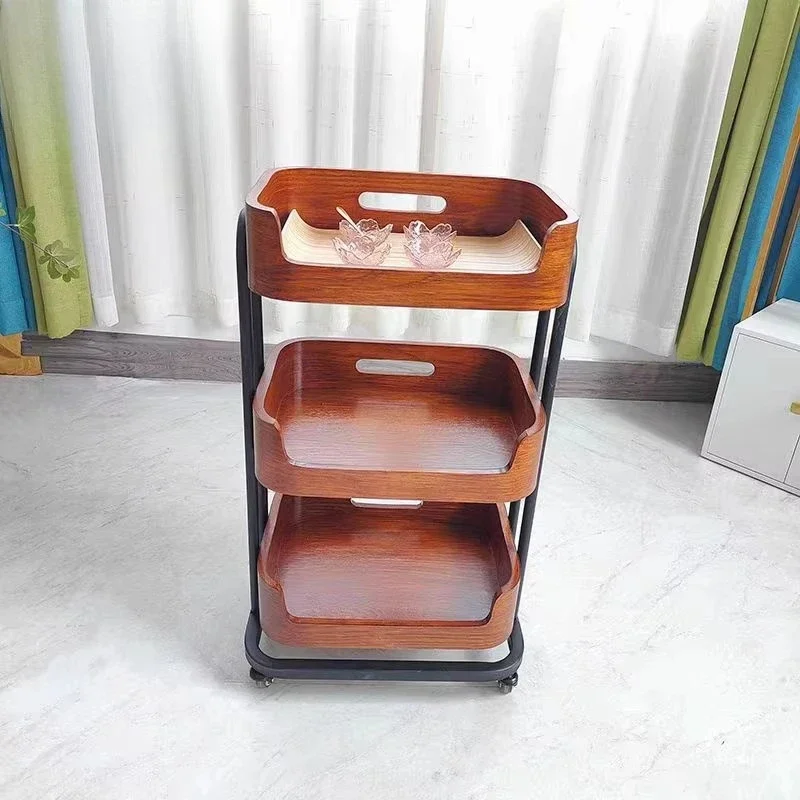 

Solid wood hair cart with special tools Stainless steel new