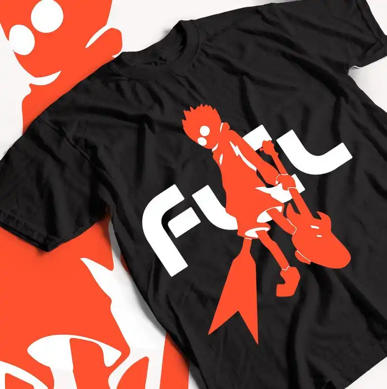 

FLCL Mamimi Samejima Retro Manga Anime Unisex T-shirt Gray Tee Graphic Tee Shirt Japanese Cartoon Shirt Vintage Anime Top