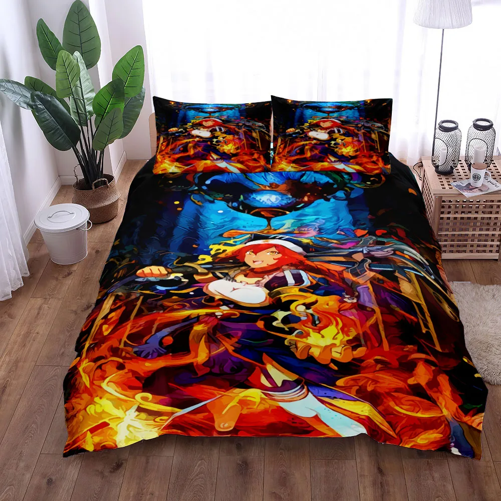 Fate Grand Card Duvet Cover Set King Queen Double Full Twin Single Size Bed Linen Set