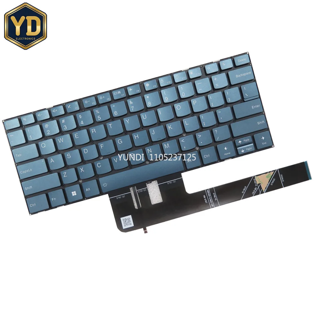 YD 83ED 83CV 83GM Laptop Keyboard For Lenovo For Yoga Slim 714IMH9 14Q8X9 14APU8 English US With Backlit Gray Blue New