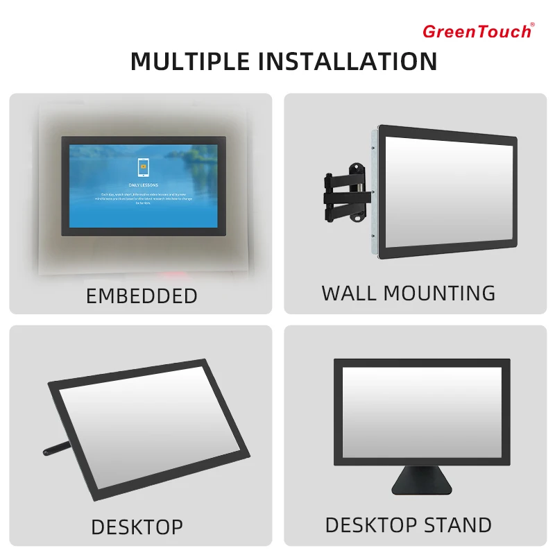 Monitor touch LCD open-frame con display LCD IPS, risoluzione 1920 * 1080 Display touch screen capacitivo da 21,5 pollici