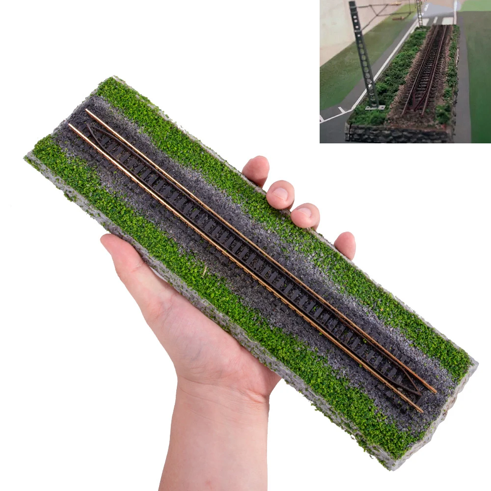 

1:87 HO Scale Model Train Track Diy Urban Rail Railway Scene Layout Train Accessories Construction Sand Table 1Pcs