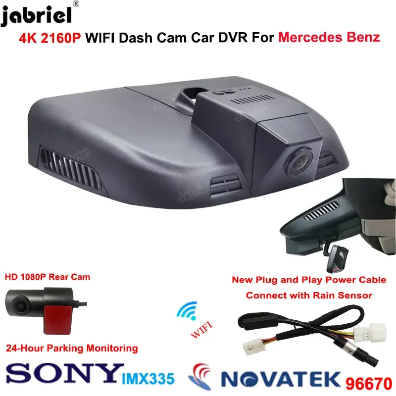 For Mercedes Benz Vito w447 w639 Vito Tourer Panel Van Mixto 2016 2018 2021 2022 Dash Cam 4K Wifi Car Dvr Dashcam Front and Rear