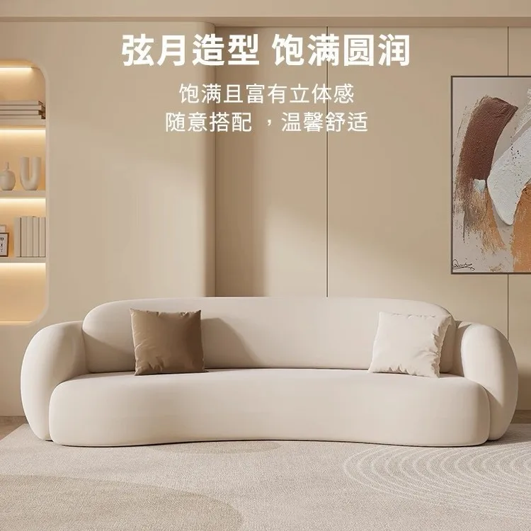 Nordic style home backrest green sofa as south arc sofa coffee table combination milk white with throw pillow sofa