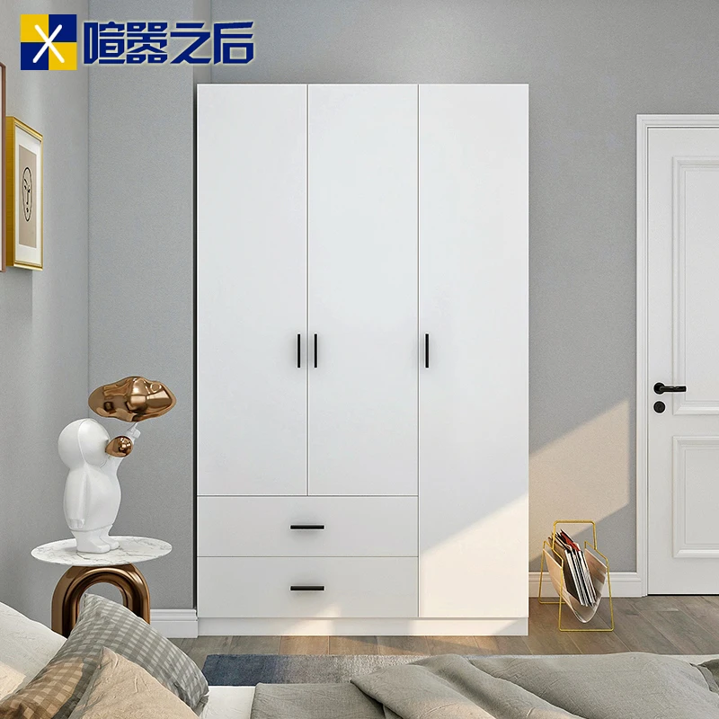 Children's Wardrobe Storage Cabinet Small Wardrobe Three-Door Storage Cabinet Can Be Customized 8a5