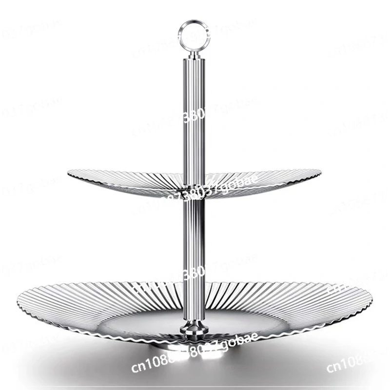 

Light luxury double-layer fruit plate Nordic style ins fashion home snack snack basin gift nuts