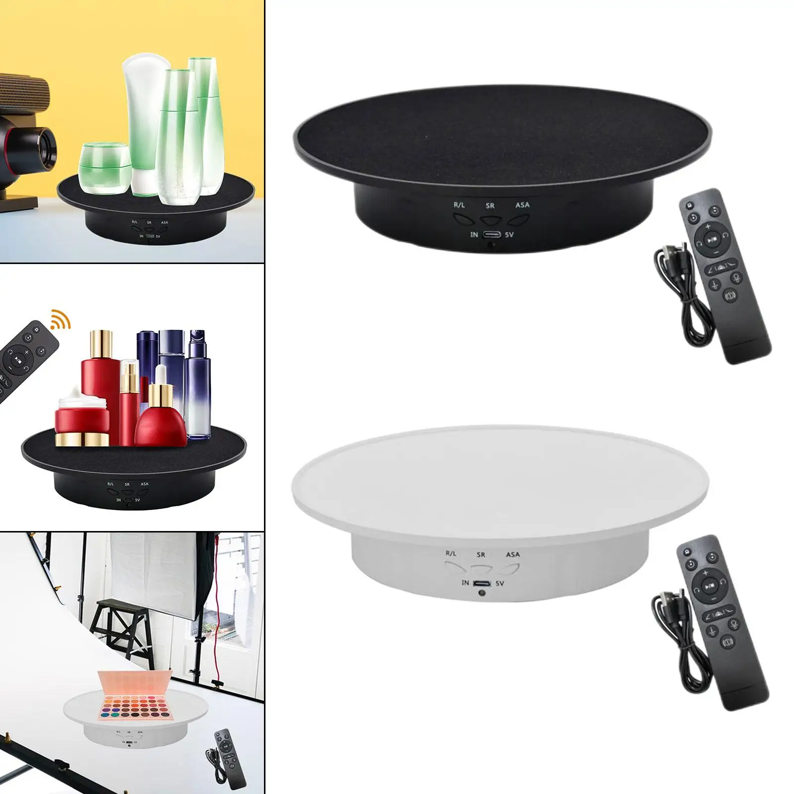 

Electric Rotating Display Stand Round Show Holder for Cosmetic Watch Model