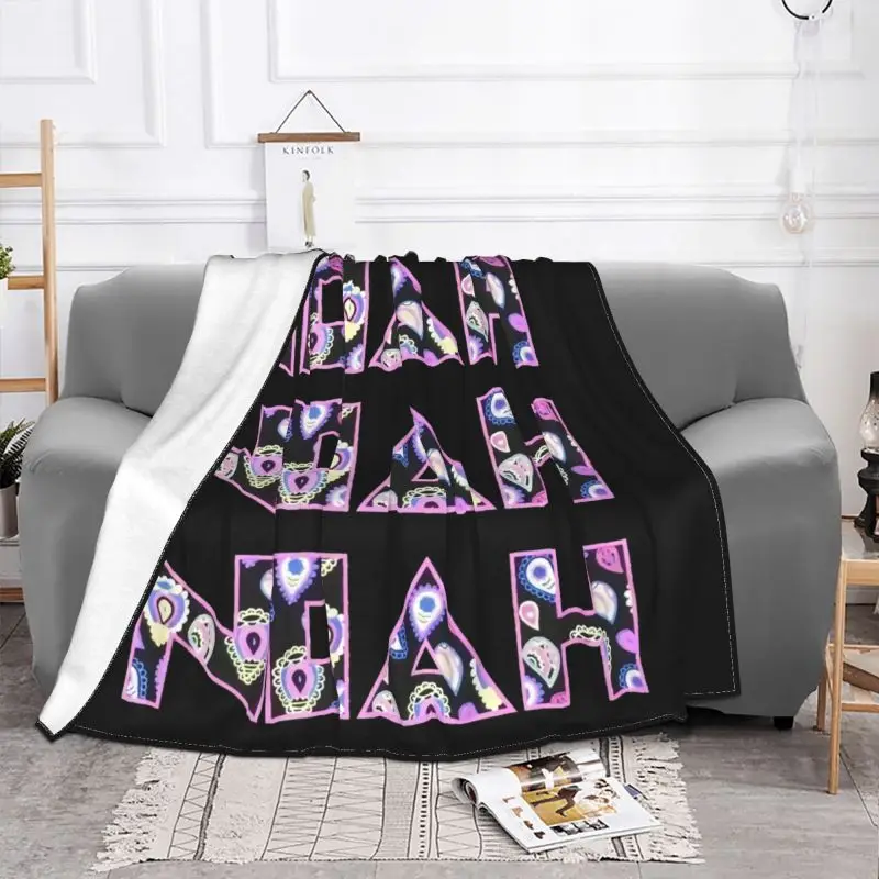 Noah Ny Punk Jody Paisley Logo Blanket Winter Fashion Ultra-Soft Sofa Dedicated Sleeping Sheets