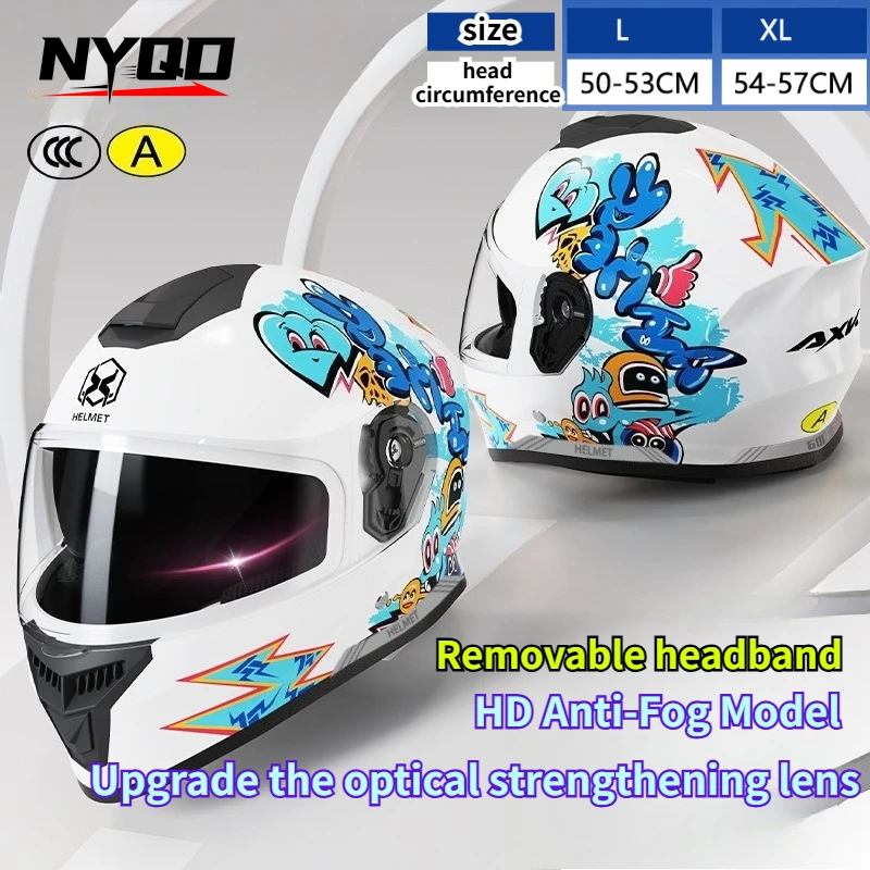 

Child Motorcycle Full Face Helmet for Kids Children Casco Moto Boy Girl Helmet Four Seasons Rosto Cheio Capacete Da Motocicleta
