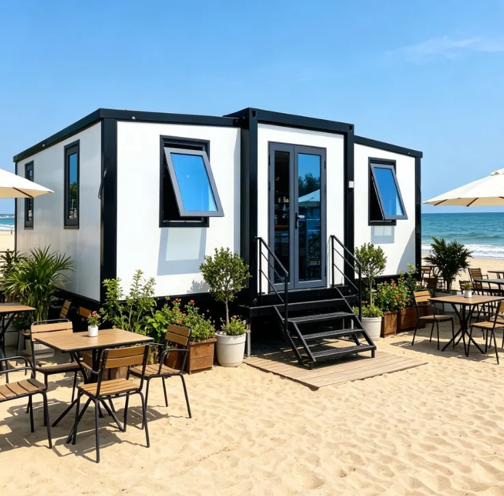 Hot Sale Prefabricated 40Ft 20Ft Expandable Container House Kitchen Prefab Building Foldable Home Casa Modular