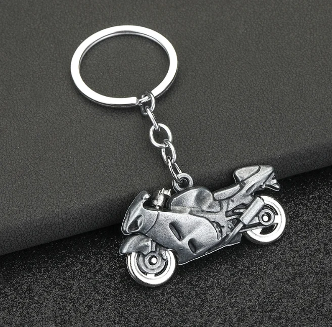 keychain racer Motorcycle Keychain Pendant Personality Key Chain For Male And Female Students