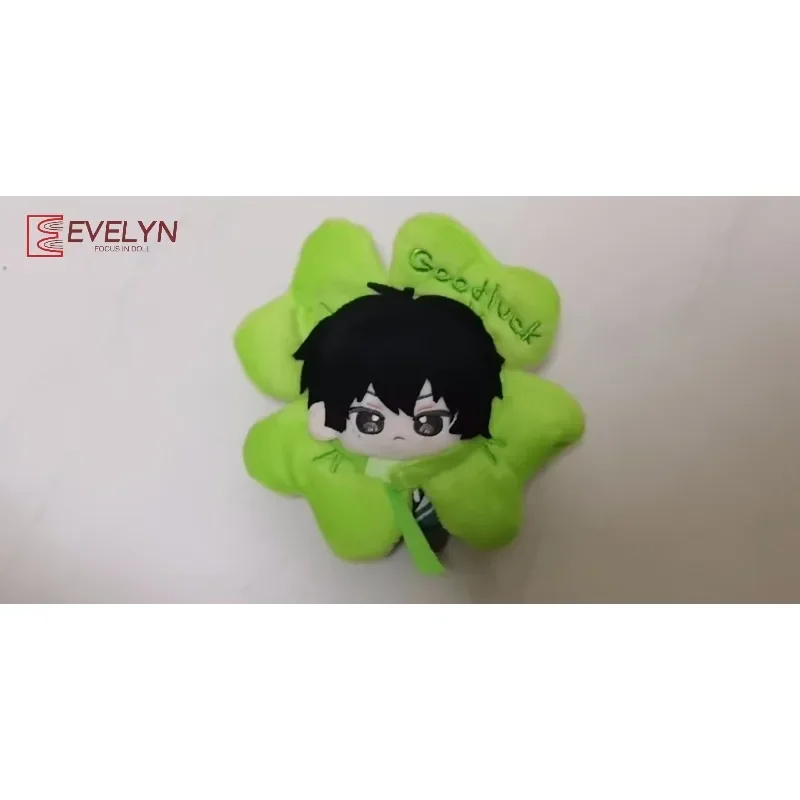 Evelyn 10cm-13cm Baby Clothes Cotton Doll Self deprecating Headset Clover Cartoon Ins Style Pendant Decorative Toy Dress Up