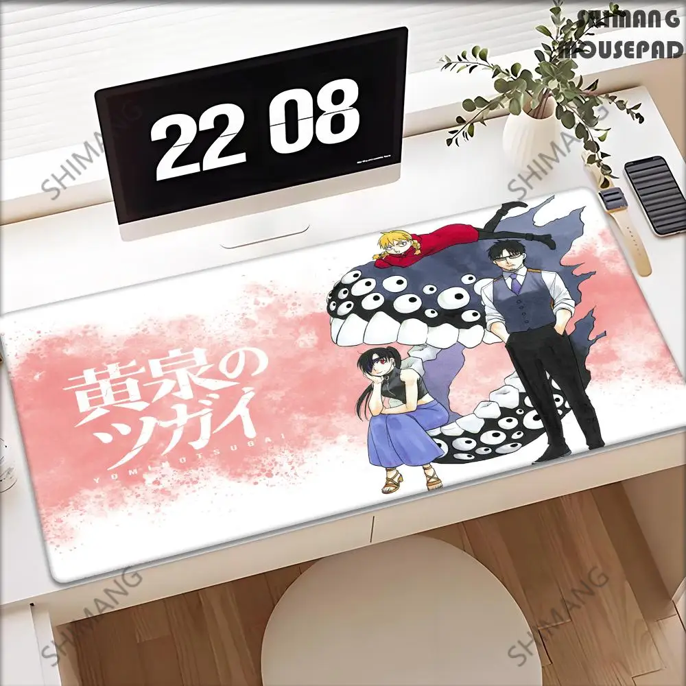 Yomi no Tsugai Anime Daemons of the Shadow Realm Mousepad Gaming Office Desk Pads Large Computer Non-slip Lockedge Non-slip